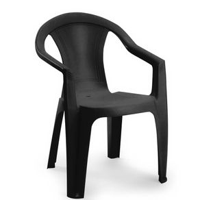 Poltrona Baixa perola preto